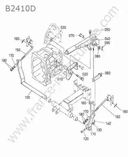 KUBOTA - B2410 : Frein stationnement