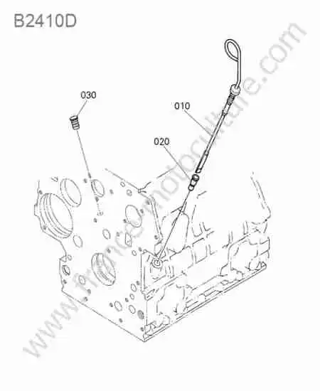 KUBOTA - B2410 : Jauge huile