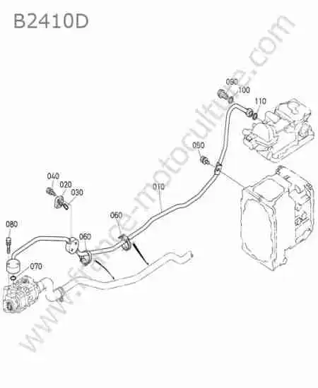 KUBOTA - B2410 : Circuit refoulement