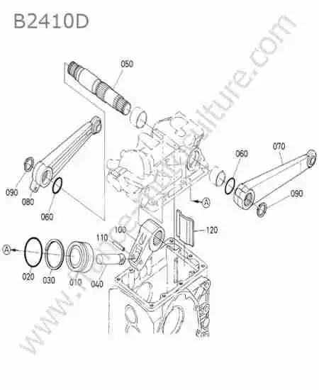KUBOTA - B2410 : Piston-bras relevage