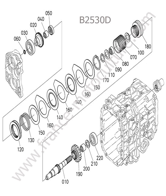 Arbre prise de force KUBOTA B2530