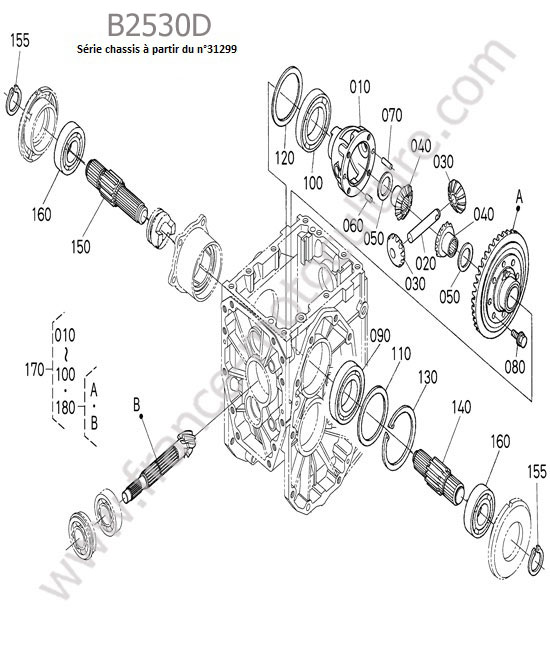 Differentiel arriere 2 KUBOTA B2530