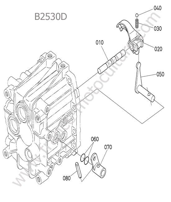 Fourchette changement vitesse KUBOTA B2530