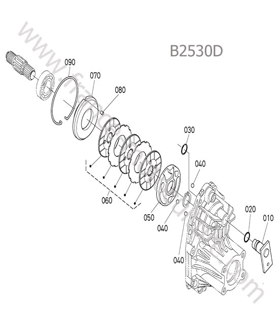 Frein gauche KUBOTA B2530