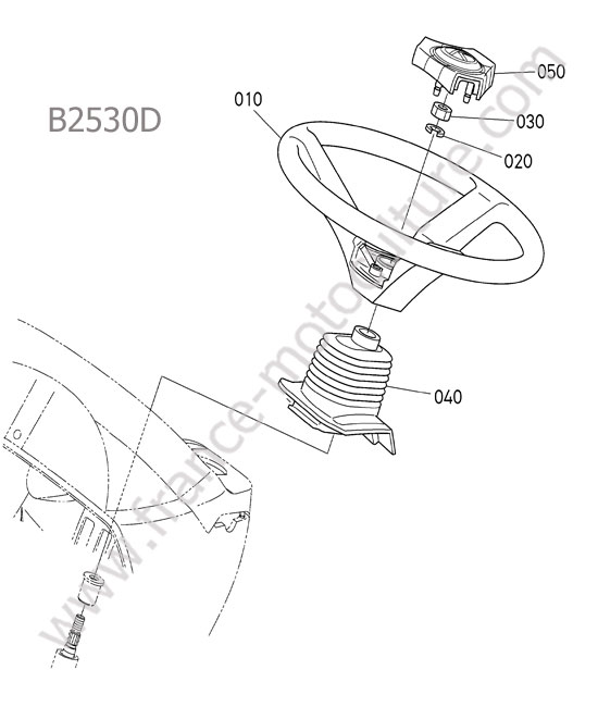 Volant direction KUBOTA B2530
