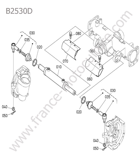 Verin direction KUBOTA B2530