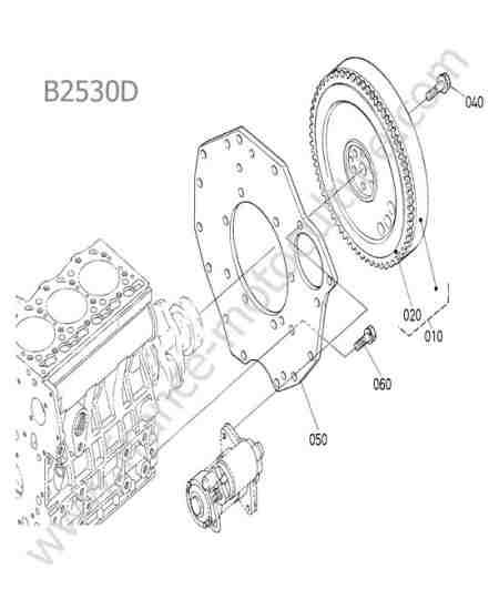 KUBOTA - B2530 : Volant moteur