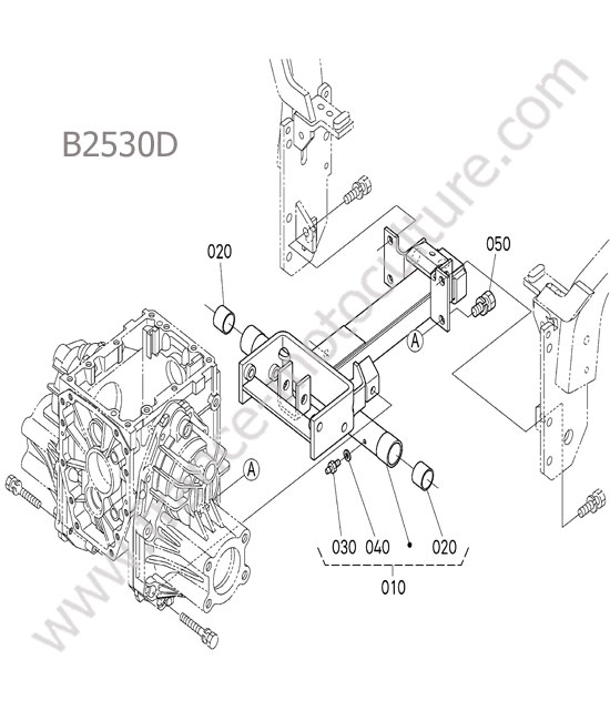Attelage arriere KUBOTA B2530