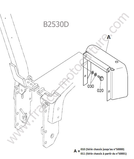 Protection prise de force KUBOTA B2530