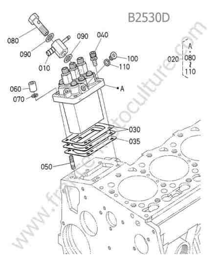 KUBOTA - B2530 : Pompe injection
