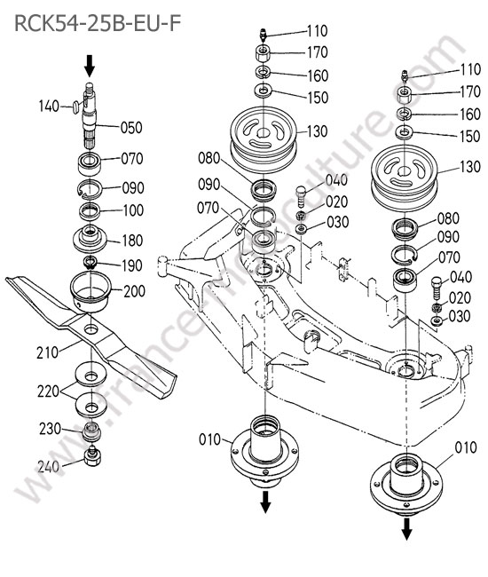 RCK54 - lame KUBOTA B2530
