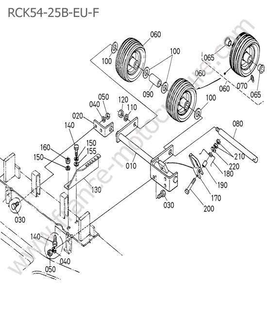 RCK54 - roues arriere KUBOTA B2530