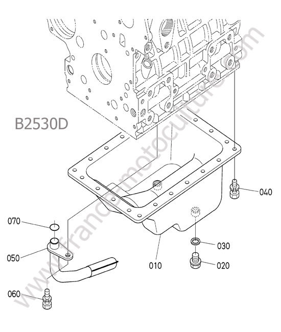 Carter huile KUBOTA B2530