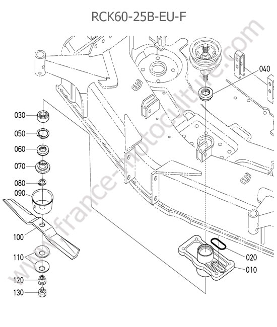 RCK60 - lame centrale KUBOTA B2530