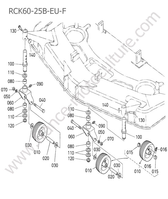 RCK60 - roues avant KUBOTA B2530