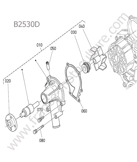 Pompe eau KUBOTA B2530