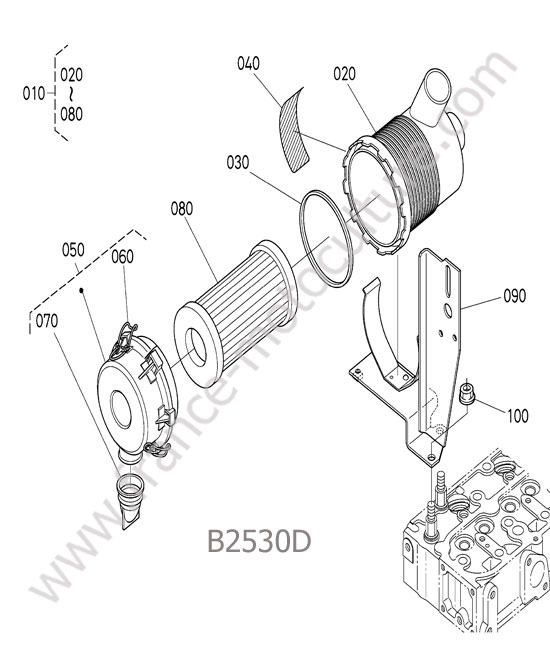 Filtre air KUBOTA B2530