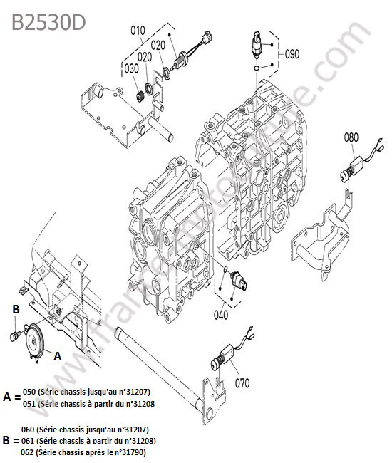 Commutateur KUBOTA B2530