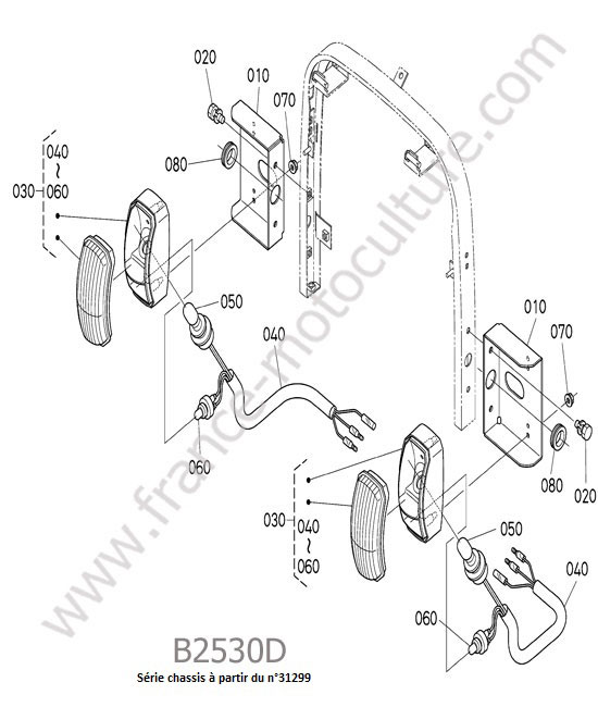 Feux avant 2 KUBOTA B2530