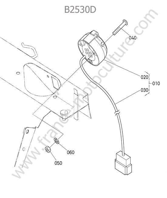 Prise remorque KUBOTA B2530