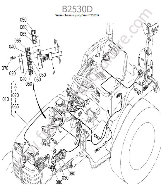 Faisceau electrique 1 KUBOTA B2530