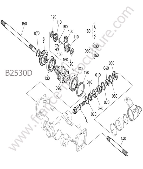 Differentiel avant  KUBOTA B2530