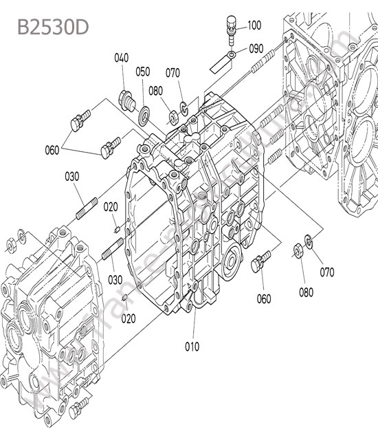 Carter de transmission KUBOTA B2530