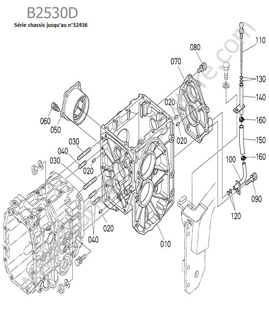 Carter differentiel arriere 1 KUBOTA B2530