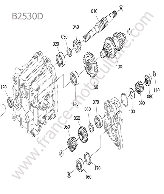 Arbre principal KUBOTA B2530