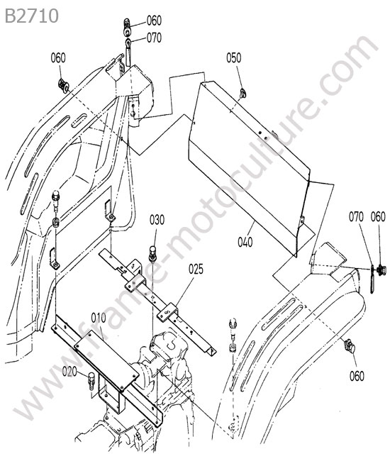 Support aile KUBOTA B2710