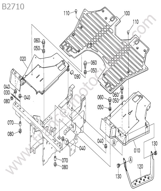 Marchepied KUBOTA B2710
