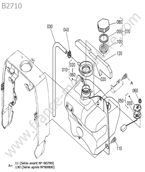 Reservoir KUBOTA B2710
