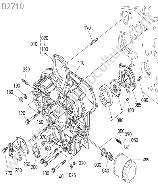 Carter distribution KUBOTA B2710