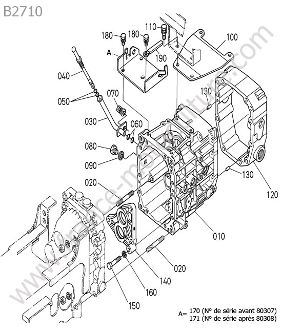 Carter transmission KUBOTA B2710