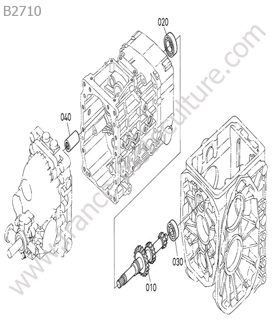 Arbre 4 eme KUBOTA B2710