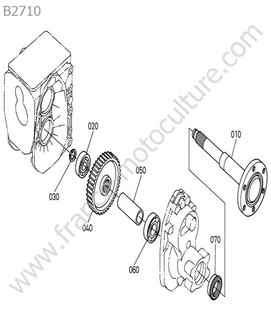 Moyeu arriere KUBOTA B2710