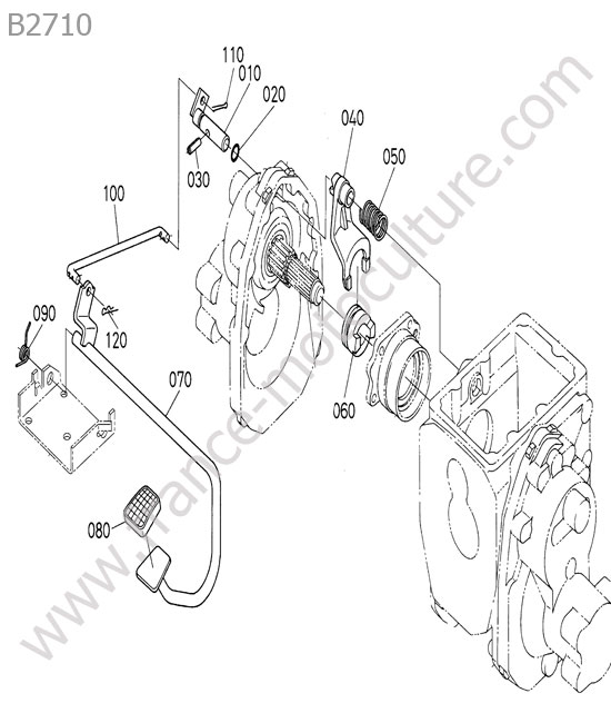 Blocage differentiel KUBOTA B2710