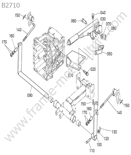 Frein stationnement KUBOTA B2710