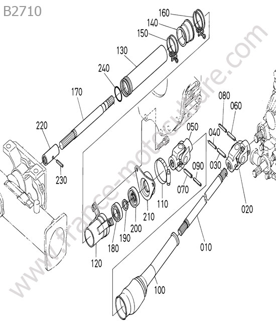 Cardan avant KUBOTA B2710