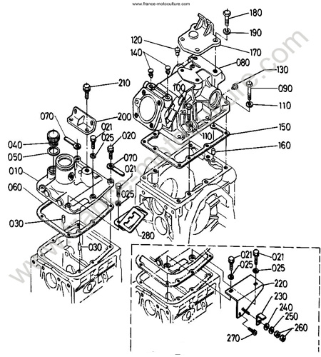 Carter supérieur KUBOTA B4200