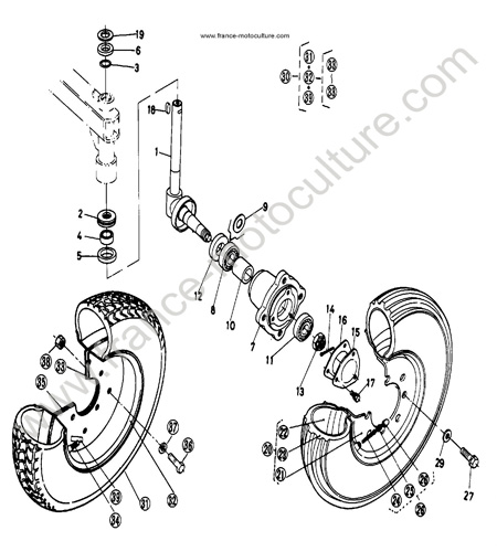 Roue avant KUBOTA B5100
