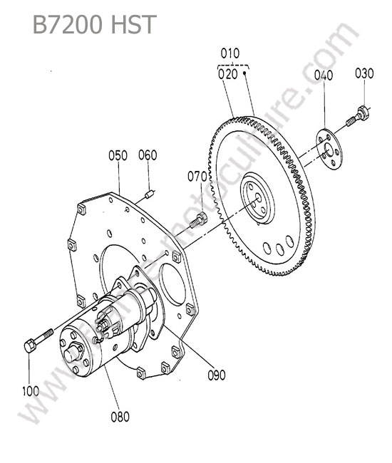Volant moteur KUBOTA B7200