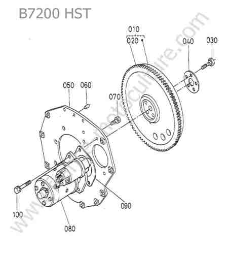 KUBOTA - B7200 : Volant moteur