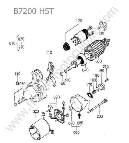 KUBOTA - B7200 : Demarreur