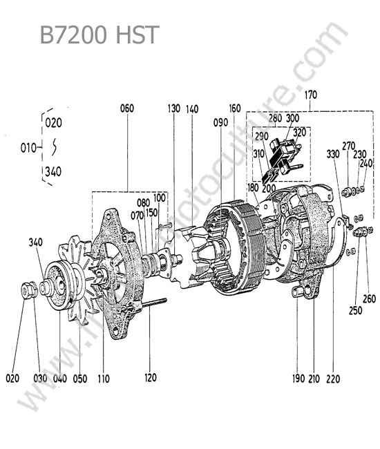 Alternateur KUBOTA B7200