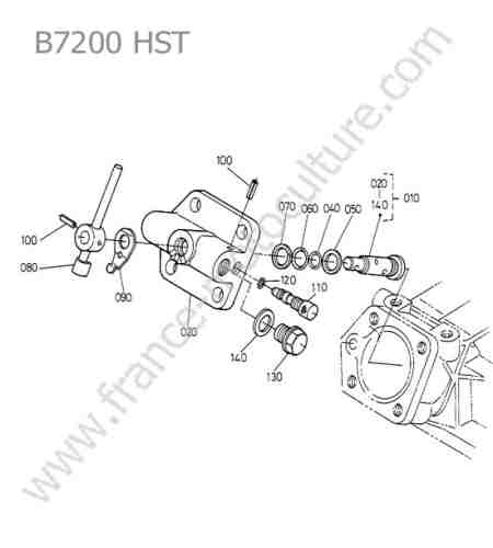 KUBOTA - B7200 : Tete relevage