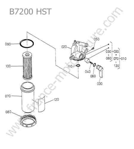 KUBOTA - B7200 : Filtre carburant