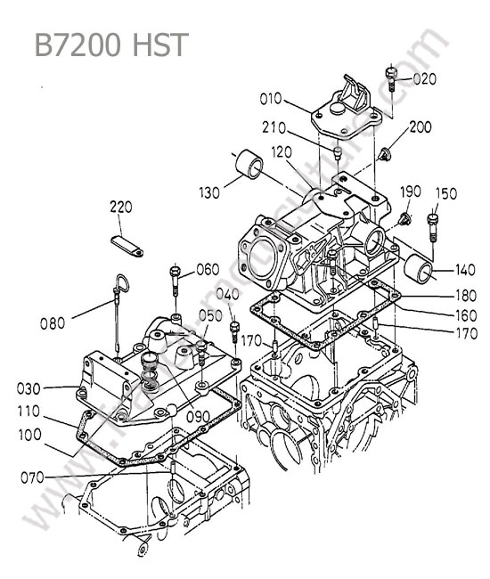Couvercle transmission KUBOTA B7200