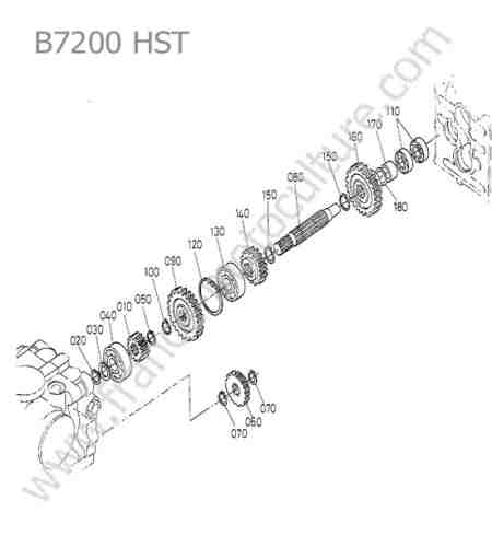 KUBOTA - B7200 : Arbre cannele