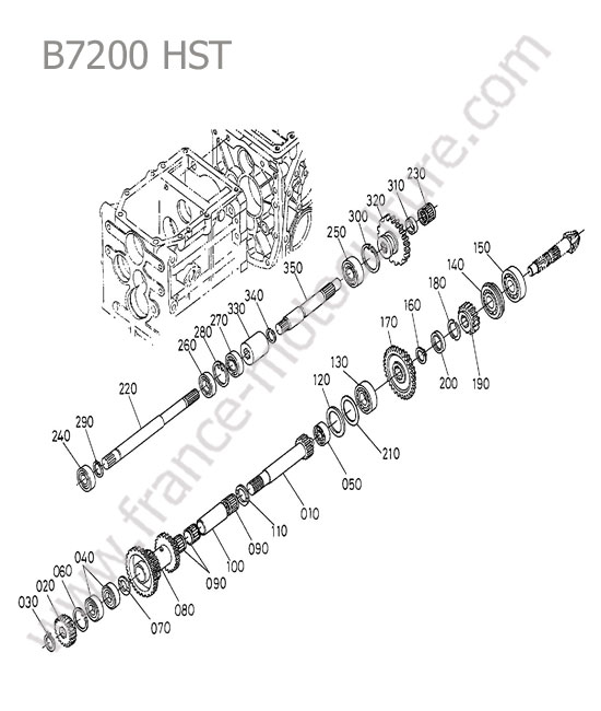 Marche arriere KUBOTA B7200